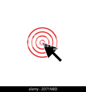 Cursor click icon. Vector symbol in trendy flat style on a white background Stock Vector
