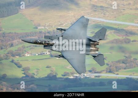 Mach loop F15 Eagle Stock Photo