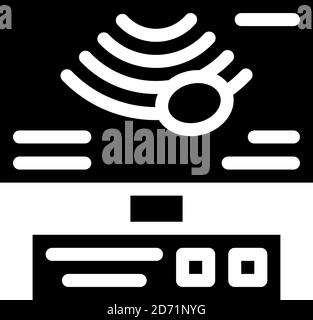 ultrasound equipment glyph icon vector. ultrasound equipment sign ...