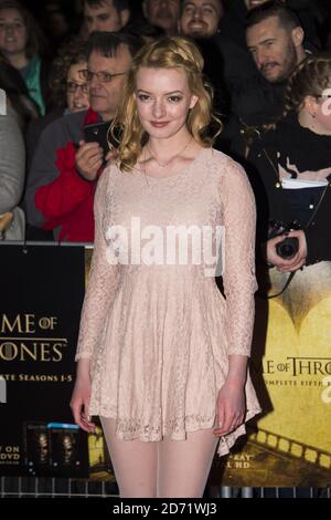 Dakota Blue Richards attending the Gala screening of the Game of
