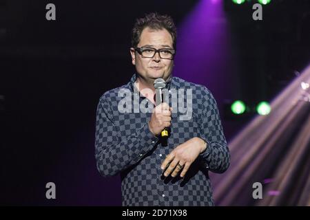 Alan Carr performing at the Teenage Cancer Trust comedy night, at the Royal Albert Hall in London. Stock Photo