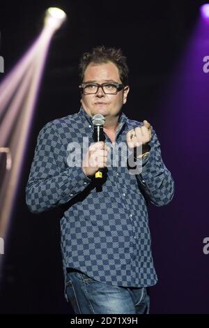 Alan Carr performing at the Teenage Cancer Trust comedy night, at the Royal Albert Hall in London. Stock Photo