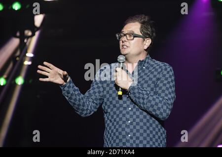 Alan Carr performing at the Teenage Cancer Trust comedy night, at the Royal Albert Hall in London. Stock Photo