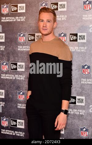 Greg Rutherford attending the launch of NFL House, in Holborn London. Picture date: Thursday October 20th, 2016. Photo credit should read: Matt Crossick/ EMPICS Entertainment. The venue will be open for 10 days to celebrate the three NFL games being played in London during October. Stock Photo