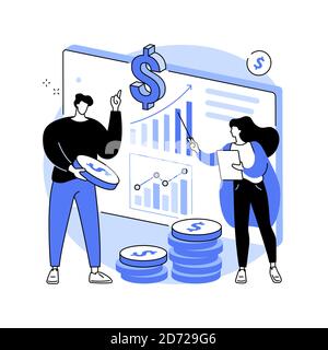 Financial adviser abstract concept vector illustration. Stock Vector