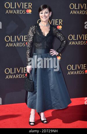 Ruthie Henshall attending the Olivier Awards 2017, held at the Royal Albert Hall in London. Picture date: Sunday April 9th, 2017. Photo credit should read: Matt Crossick/ EMPICS Entertainment Stock Photo