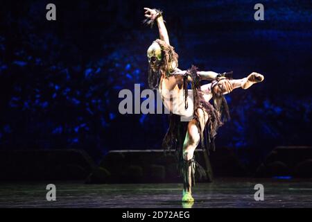 Performers from Rambert perform scenes from Ghost Dances by Christopher Bruce, at Sadler's Wells Theatre in London. Picture date: Tuesday 16 May 2017. Photo credit should read: Matt Crossick/ EMPICS Entertainment. Stock Photo