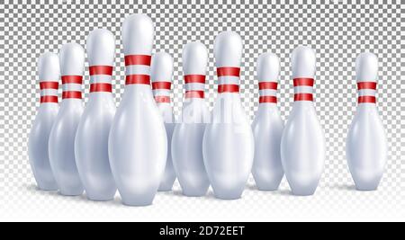 Bowling pins vector Stock Vector