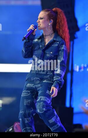 Jess Glynne during Capital's Summertime Ball with Vodafone at Wembley Stadium, London. ... Stock Photo