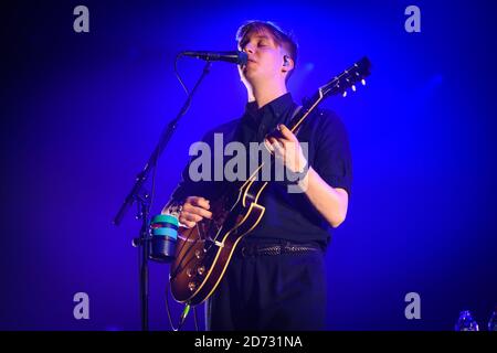 George Ezra performing at Wembley Arena in London. Picture date: Thursday November 15th, 2018. Photo credit should read: Matt Crossick/ EMPICS Entertainment. Stock Photo