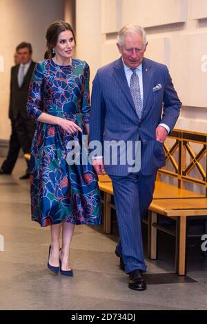 Queen Letizia of Spain, and the Prince of Wales attending Sorolla: Spanish Master of Light, at the National Gallery in London. Picture date: Wednesday March 13, 2019. Photo credit should read: Matt Crossick/Empics Stock Photo