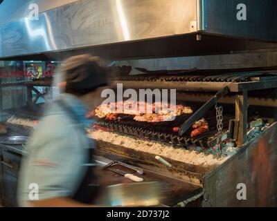 Typical meat restaurant Asador Criollo in Buenos Aires, Microcentro.   Buenos Aires, the capital of Argentina. South America, Argentina, November Stock Photo
