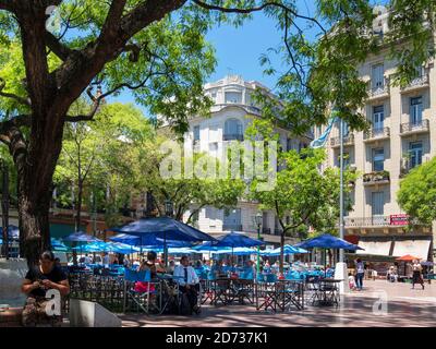 Plaza Dorrego in quarter San Telmo.  Buenos Aires, the capital of Argentina. South America, Argentina, November Stock Photo