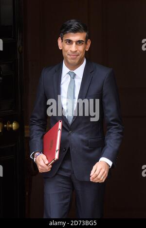 Chancellor of the Exchequer Rishi Sunak departs 11 Downing Street, in Westminster, London, to deliver a summer economic update at the Houses of Parliament. Picture date: Wednesday July 8, 2020. Photo credit should read: Matt Crossick/Empics Stock Photo