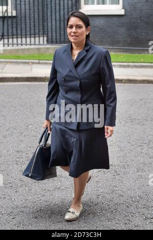 Home Secretary Priti Patel arrives in Downing Street, London, for a Cabinet meeting at the Foreign and Commonwealth Office (FCO). Picture date: Tuesday September 8, 2020. Photo credit should read: Matt Crossick/Empics Stock Photo