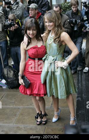 Roxanne Pallett and Kara Tointon attending the 2008 The TRIC Awards, held at the Grosvenor Hotel in London. Stock Photo