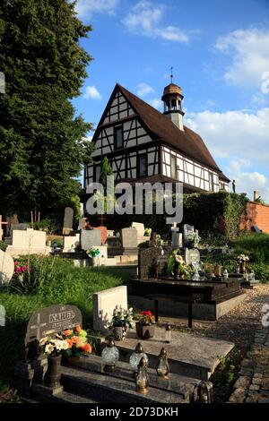Kreuzkirche  in Glogowek (Oberglogau), Silesia, Poland, Europe Stock Photo