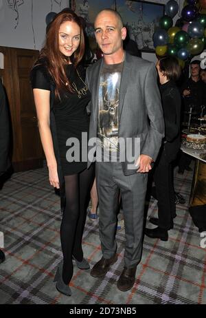 Lily Cole and Dinos Chapman attending the launch party for Juicy Couture's flagship store in central London. Stock Photo