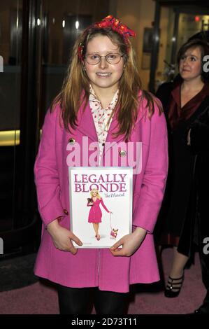 Jessie Cave arrives at the gala night for Legally Blonde: The Musical, at the Savoy Theatre in central London. Stock Photo