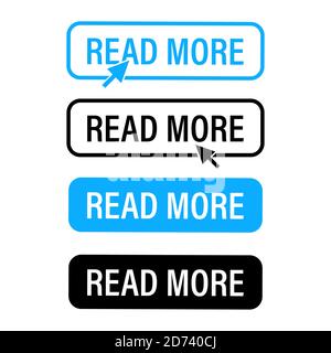 Set of modern buttons for web site and ui. Vector icon. Stock Vector