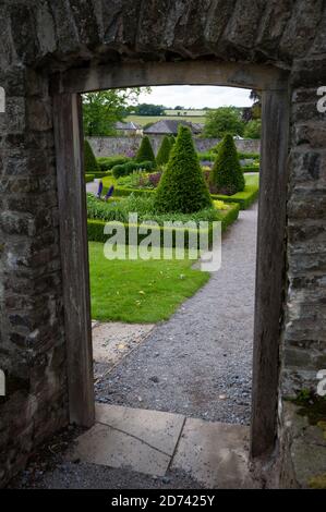 Aberglasney Gardens, Carnarthenshire, Wales. Stock Photo