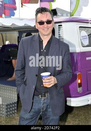 Richard Hawley pictured backstage in the Absolute Radio area at the Latitude festival in Suffolk. Picture date: 16 July 2010. M Crossick/EMPICS Stock Photo