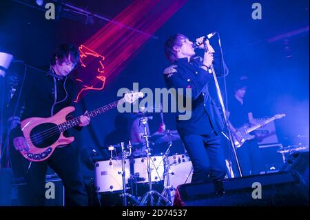 Kye Sones of Diagram of the Heart performs at the Hoxton Bar and Grill in central London. Stock Photo