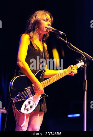 Susanna Hoffs of The Bangles performs at the Hard Rock Pinktober concert, at the IndigO2 venue in east London.  Stock Photo