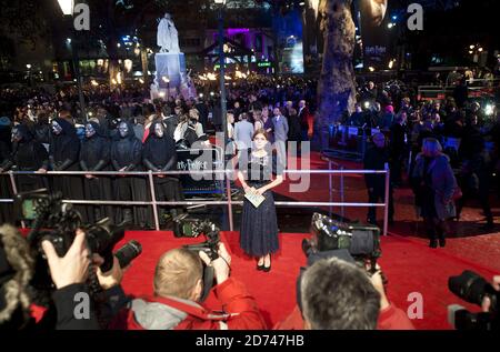 Clemence Poesy arrives at the world premiere of Harry Potter and the Deathly Hallows, in Leicester Square in central London. Stock Photo