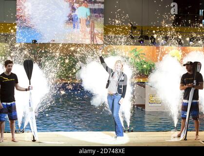 Jodie Kidd opens the London Boat Show, at the Excel centre in east London. Stock Photo