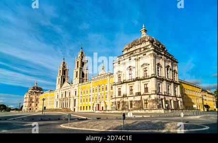 National Palace and Franciscan Convent of Mafra in Portugal Stock Photo