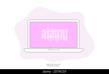 Record sound logo set line modern color style isolated on white background for use music store, sound company, dj market etc, audio system shop. Stock Vector