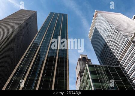 Skyscrapers on Avenue of the Americas in Rockefeller Center, New York City, USA Stock Photo