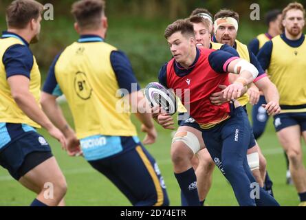 Oriam Sports Centre Riccarton, Edinburgh. Scotland UK. 16th Oct 20  The Scotland Rugby  squad training session for the Autumn international matches. Stock Photo