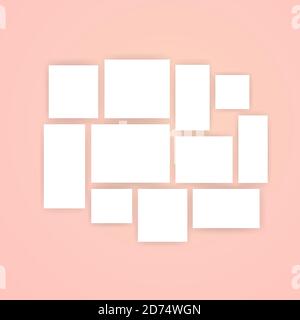 Note paper blank icon set. Vector on isolated white background. EPS 10 Stock Vector