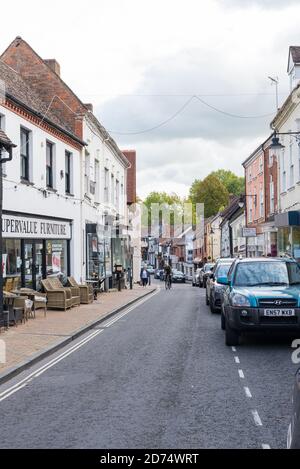 The High Street in Droitwich Spa town centre, Worcestershire, UK Stock Photo