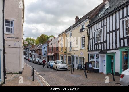 The High Street in Droitwich Spa town centre, Worcestershire, UK Stock Photo