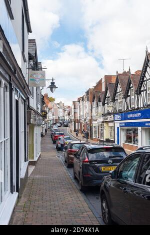 The High Street in Droitwich Spa town centre, Worcestershire, UK Stock Photo