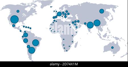 world planet earth maps with pins locations vector illustration design Stock Vector