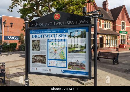 Victoria Square, Droitwich Spa town centre, Worcestershire, UK Stock Photo