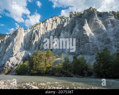 Ruinaulta, River gorge of the River Rhine, Engadine, Switzerland Stock Photo