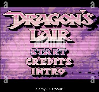 Dragon S Lair Nintendo Game Boy Color Videogame Editorial Use Only Stock Photo Alamy