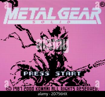 Metal Gear Solid - Nintendo Game Boy Color Videogame - Editorial use only Stock Photo