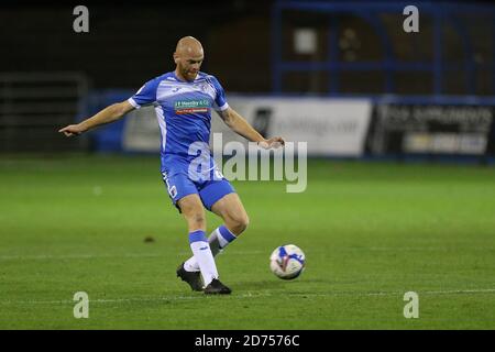 BARROW, ENGLAND. OCTOBER 20TH Jason Taylor of Barrow during the Sky Bet League 2 match between Barrow and Bolton Wanderers at the Holker Street, Barrow-in-Furness on Tuesday 20th October 2020. (Credit: Mark Fletcher | MI News) Credit: MI News & Sport /Alamy Live News Stock Photo