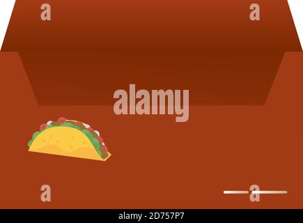 Download Envelope Paper Mockup With Taco Mexican Food Vector Illustration Design Stock Vector Image Art Alamy