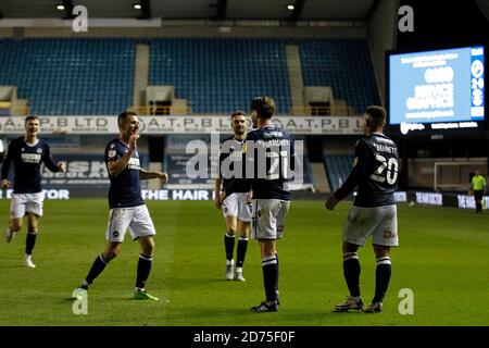 London, UK. 20th Oct, 2020. during the Sky Bet Championship match between Millwall and Luton Town at The Den, London, England on 20 October 2020. Photo by Carlton Myrie/PRiME Media Images. Credit: PRiME Media Images/Alamy Live News Stock Photo