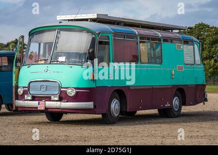 PAAREN IM GLIEN, GERMANY - OCTOBER 03, 2020: The bus Setra S9, 1967. Die Oldtimer Show 2020. Stock Photo