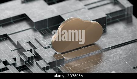 Cloud Computing Technology Stock Photo
