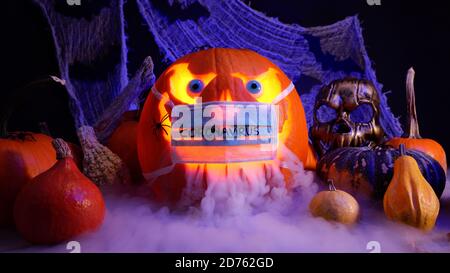 light up pumpkin truck lantern