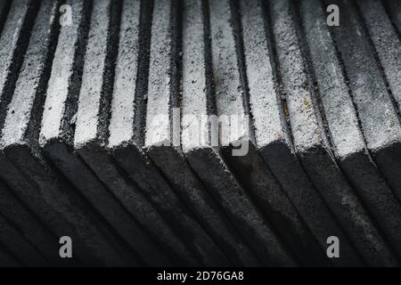 Cement board surfaces are stacked together. Stock Photo